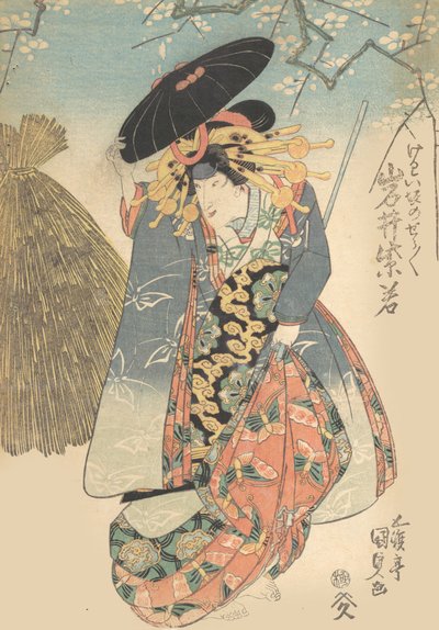 Printti, 1800-luku, 1800-luku. tekijältä Utagawa Kunisada