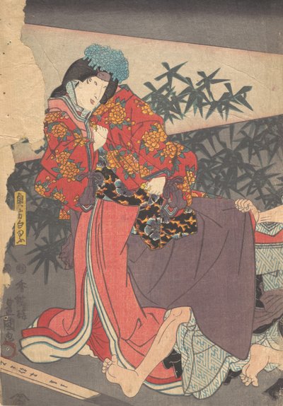 Printti, 1800-luku, 1800-luku. tekijältä Utagawa Kunisada