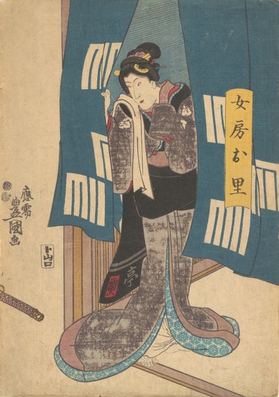Printti, 1800-luku, 1800-luku. tekijältä Utagawa Kunisada