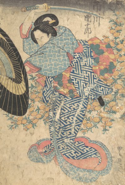 Printti, 1800-luku, 1800-luku. tekijältä Utagawa Kunisada