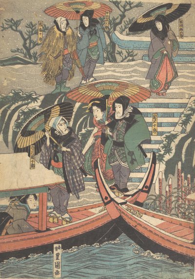 Printti, 1800-luku, 1800-luku. tekijältä Utagawa Kunisada