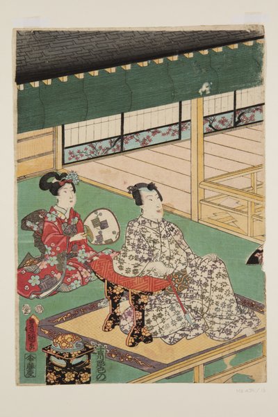 Viides kuukausi (Satsuki) (värillinen puupainatus) tekijältä Utagawa Kunisada
