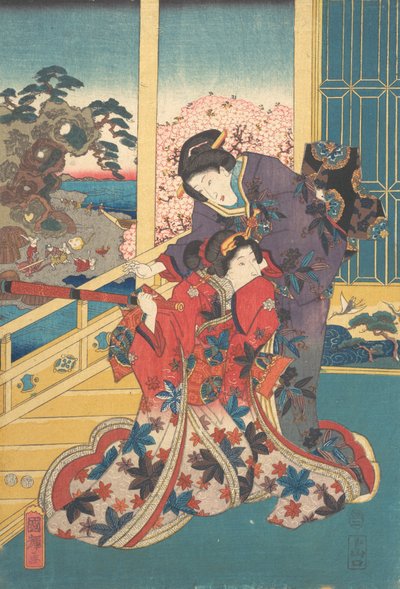 Fowler Flowers, 1853. tekijältä Utagawa Kuniteru