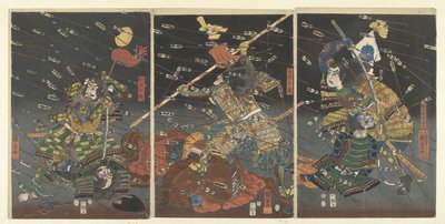 Tule, tule, tule, tule. Mitä eroa on Shijonawaten välillä tekijältä Utagawa Kuniyoshi