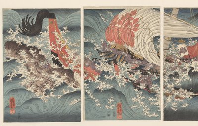 Aluksen kapteeni Yojibein tarina. tekijältä Utagawa Kuniyoshi