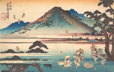 Oiso, Odawara, Hakone, Mishima, Numazu, 1840. tekijältä Utagawa Kuniyoshi