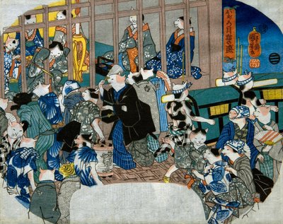 Vaalea kuu tekijältä Utagawa Kuniyoshi