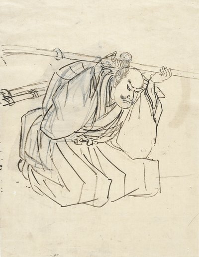 Luonnos Shinano Sakon Tomoyukista tekijältä Utagawa Kuniyoshi