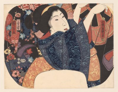 Vaatteiden kesätuuletus Valikoima kuudesta modernista kesäkohtauksesta (sarjan nimi) tekijältä Utagawa Kuniyoshi