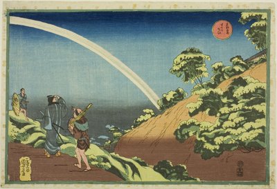 Surugadai, sarjasta "Itäisen pääkaupungin kuuluisia paikkoja (Toto Meisho)" tekijältä Utagawa Kuniyoshi