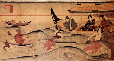 Tee Abone Ficain g. Utagawa Kuniyoshin P Hayashi ts (v. 1797-1861) tekijältä Utagawa Kuniyoshi