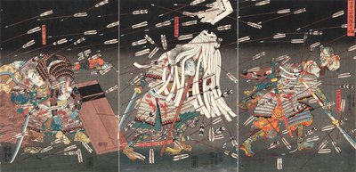 Kamferipuun st s pää d lapsen harjanteella Vaikeus öljyä ja rasvaa teurastettu lapsen harjanteella, n. 1851. tekijältä Utagawa Kuniyoshi