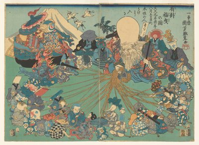 Piirrä oikea lotto tekijältä Utagawa Kuniyoshi