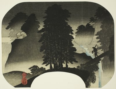 maisema (Sanin kanssa) tekijältä Utagawa Sadahide