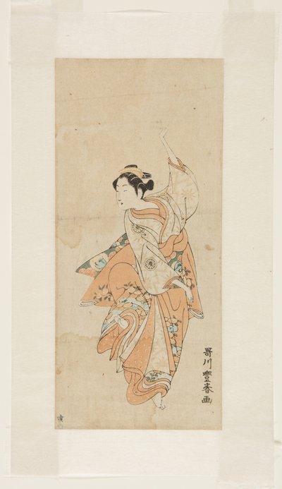 Geisha tanssii tekijältä Utagawa Toyoharu
