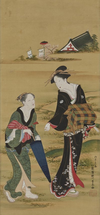 Vierailu Inari-pyhäkölle tekijältä Utagawa Toyoharu