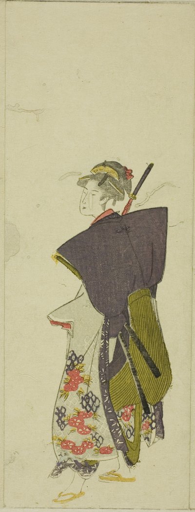 Parodia daimyokulkueesta tekijältä Utagawa Toyohiro