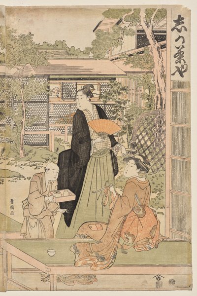 Shika Teahouse tekijältä Utagawa Toyokuni