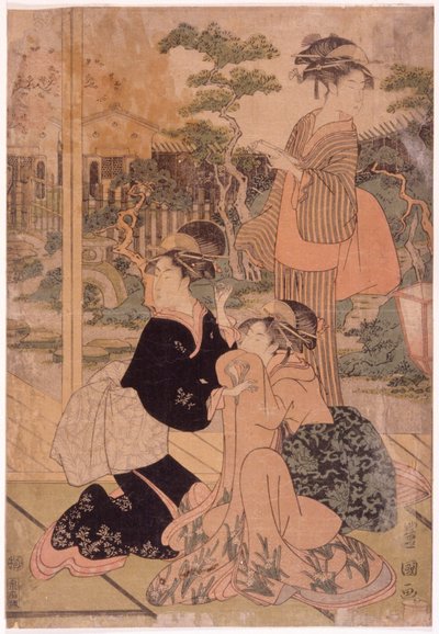 Kolme kaunotarta tekijältä Utagawa Toyokuni