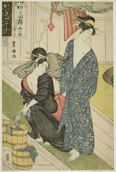 Julkinen kylpylä tekijältä Utagawa Toyokuni I