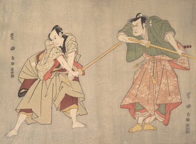 Kohtaus tunnistamattomasta draamasta, n. 1800. tekijältä Utagawa Toyokuni I