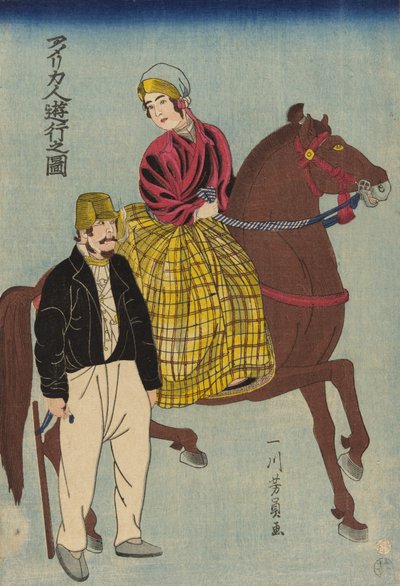 Amerikkalaiset retkellä tekijältä Utagawa Yoshikazu