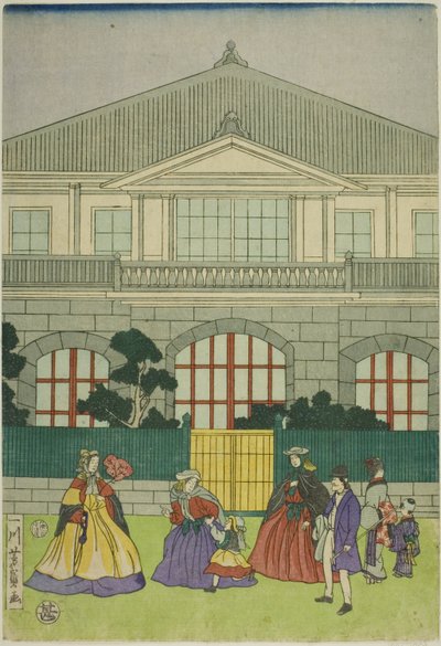 Raitiovaunu takaisin f F line ch kauppias t po RT of Yokohama tekijältä Utagawa Yoshikazu