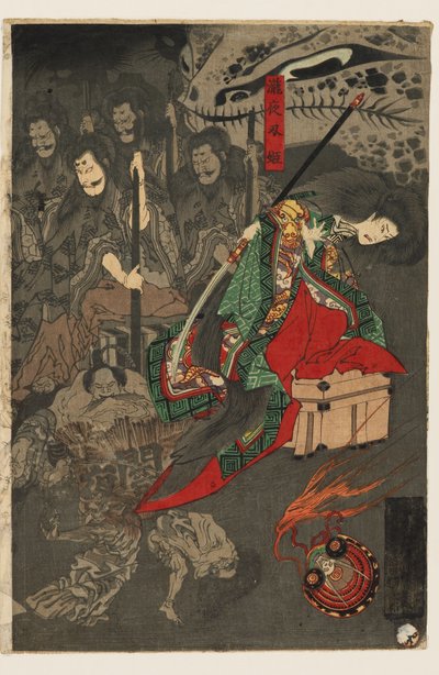 Sadan demonin yöparaati Sōman palatsissa tekijältä Utagawa Yoshiku