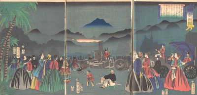 Ranskan furansukoku, 2. kuukausi, 1865. tekijältä Utagawa Yoshitora