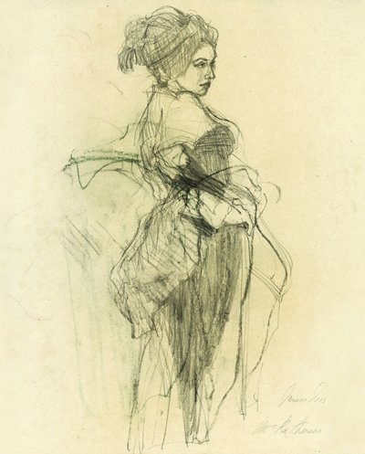 Elegantti nainen -luonnos tekijältä Ute Rathmann