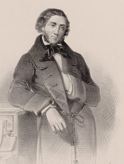 Pianisti ja säveltäjä Felix Mendelssohn Bartholdyn muotokuva 1809-1847. tekijältä V. Guillet