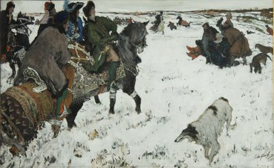 Pietari I Metsästys, 1902 tekijältä Valentin Aleksandrovich Serov