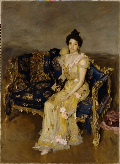 Sofia Botkinan muotokuva, 1899 tekijältä Valentin Aleksandrovich Serov