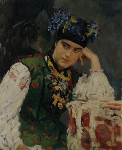 Sofia Dragomirovin muotokuva, 1889 tekijältä Valentin Aleksandrovich Serov