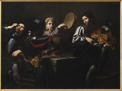 Muusikot ja sotilaat tekijältä Valentin de Boulogne