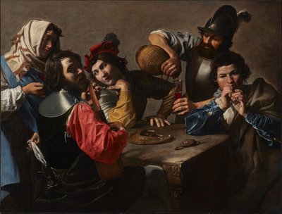 The Concert, n. 1625 (öljy kankaalle) tekijältä Valentin de Boulogne