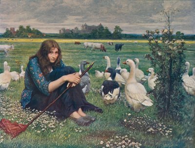 Hanhityttö, c1878, s. 1915 tekijältä Valentine Cameron Prinsep