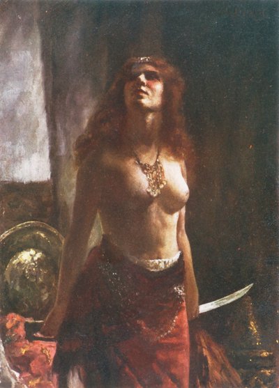 Assyrialaisten teltassa (väri litho) tekijältä Valentine Davis