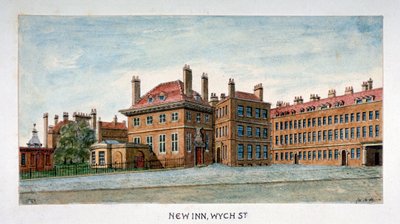 Näkymä New Innistä Wych Streetillä, Westminsterissä, Lontoossa, c1800 tekijältä Valentine Davis