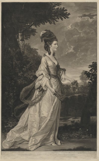 Jane Fleming, Harringtonin kreivitär, 1780. tekijältä Valentine Green