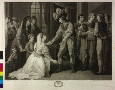 Englannin kuningas lady Elizabeth Grey ja Eduard IV. tekijältä Valentine Green
