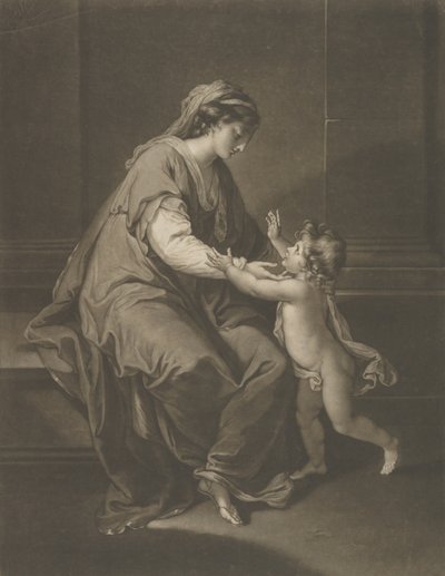Madonna ja lapsi, 3. joulukuuta 1774. tekijältä Valentine Green