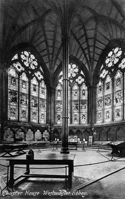 Chapter House, Westminster Abbey, 1900-luku tekijältä Valentine and Sons Ltd