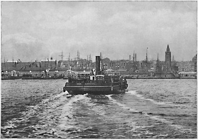 Liverpool, Merseystä, vuodelta 1896 tekijältä Valentine and Sons Ltd