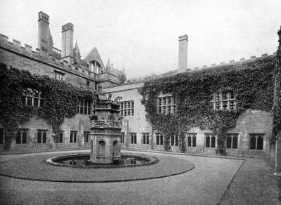 Luostarit, Newstead Abbey, Nottinghamshire, 1924-1926 tekijältä Valentine and Sons Ltd