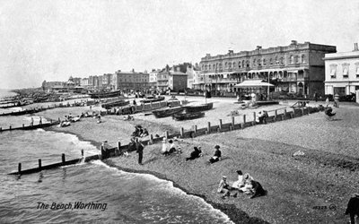 Worthingin ranta, West Sussex, 1917. tekijältä Valentine and Sons Publishing Co