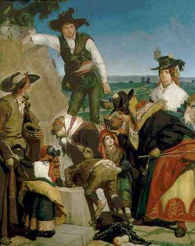 Eremitaasin kevät (öljy kankaalle) tekijältä Valeriano Domínguez Bécquer