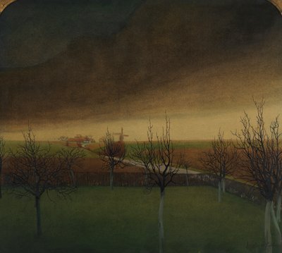 Antes da Primavera (aquarela sobre papel) finlandesa tekijältä Valerius de Saedeleer