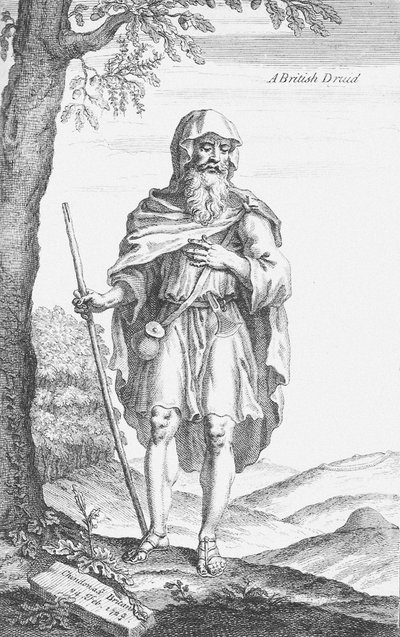 Brittidruidi Stonehengestä, kirjoittanut William Stukeley, 1723 tekijältä Van Der Gucht