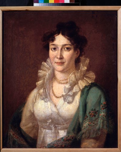 Prinsessa Isabella de Contin muotokuva (Prinsessa Isabella de Contin muotokuva) - Vasili Andrejevitš Tropininin (Vassili Tropinine) maalaus (1776-1857), öljy kankaalle, noin 1810 - 1800-luvun venäläistä taidetta - Pushkin Mukin yksityiskokoelmien museo tekijältä Vasili Andreevich Tropinin